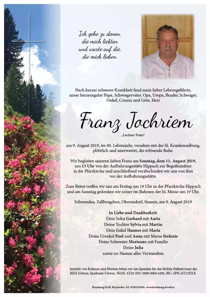 Parte von Franz Jochriem
